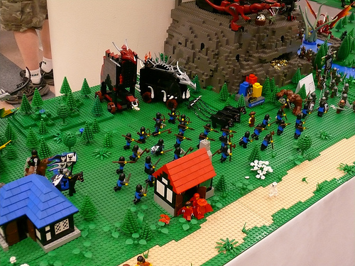 The Spanish Inquisition on LEGO diorama