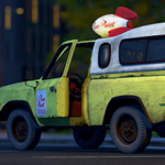 Pixar's Pizza Planet truck